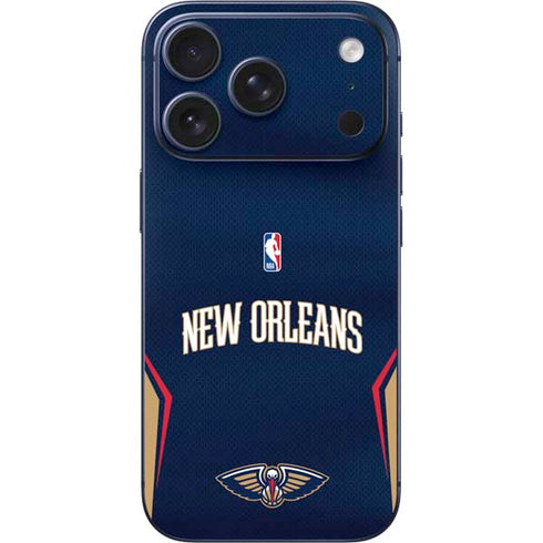 NBA New Orleans Pelicans Jersey iPhone 17 Pro Skin